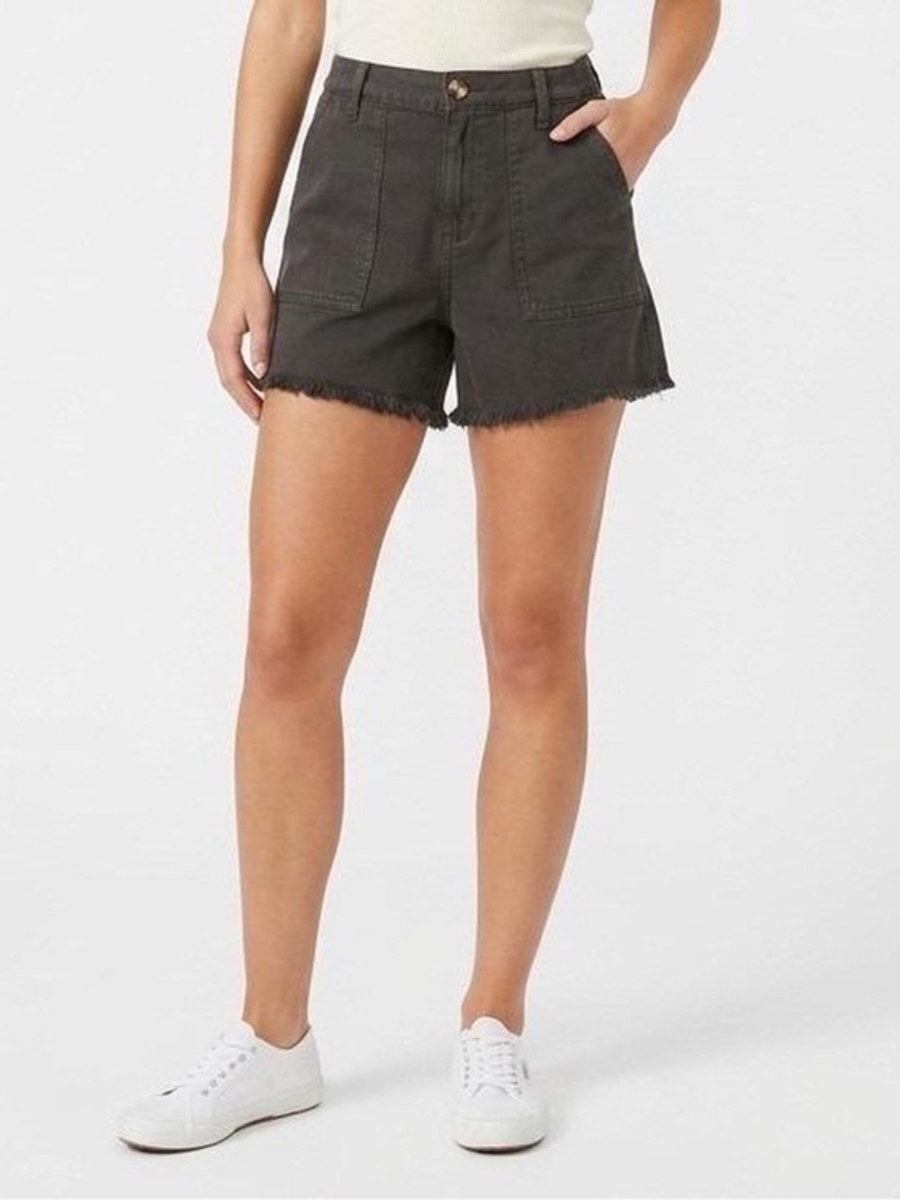 Aerie Adventure Fray Hem Shorts Small